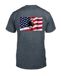 Eagle With American Flag