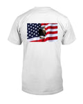 Eagle With American Flag